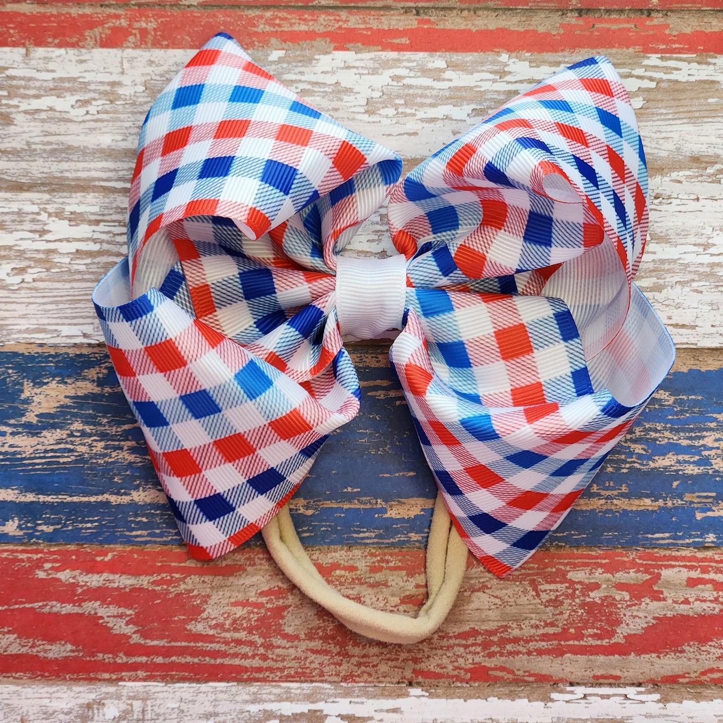 Patriotic Gingham- Large