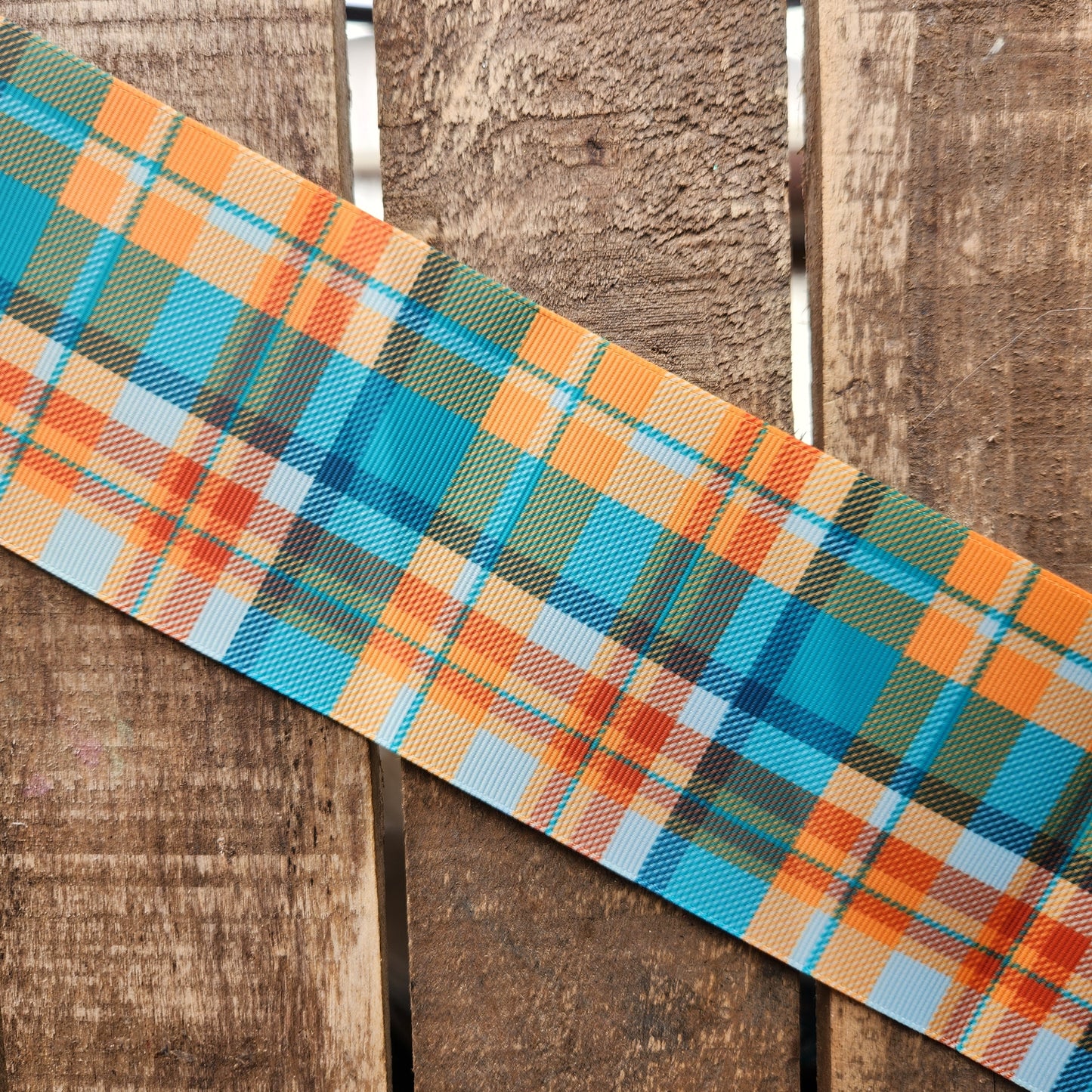 Orange & Blue Plaid (Large)