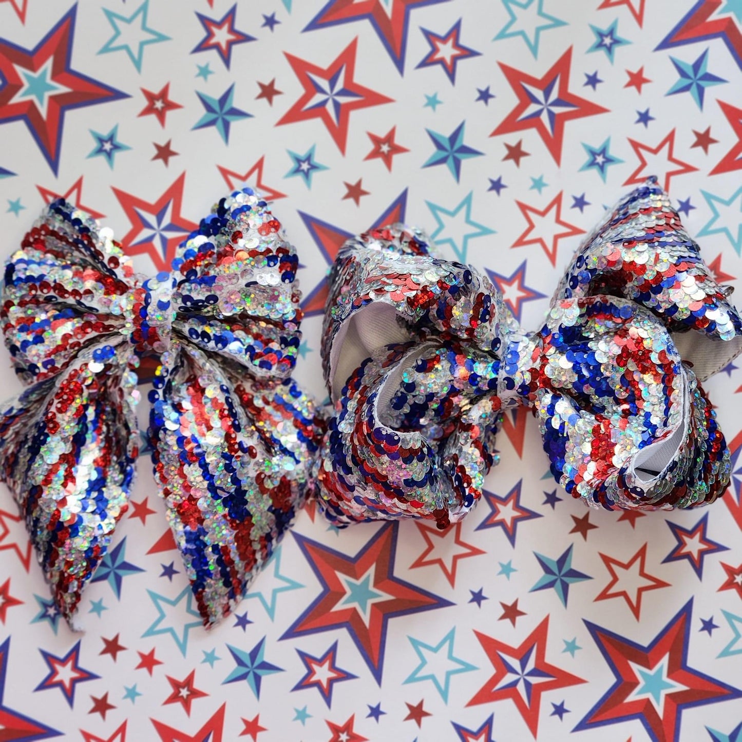 Red White Blue Sequins (Large)