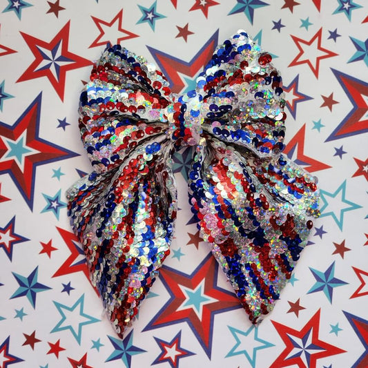 Red White Blue Sequins (Large)