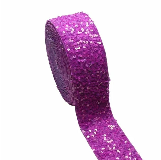 Neon Purple Sequins (Large)