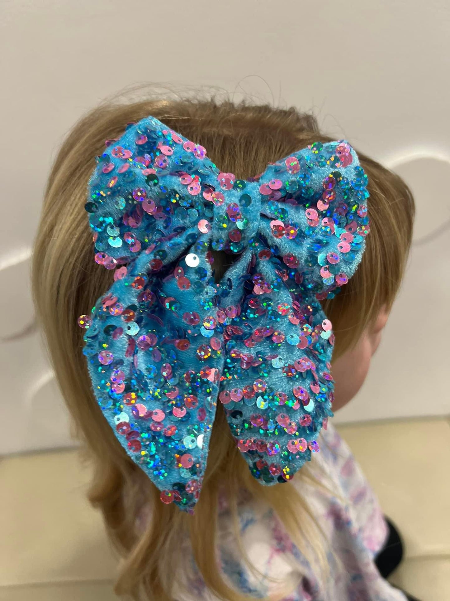 Aqua & Pink Sequins (Jumbo)