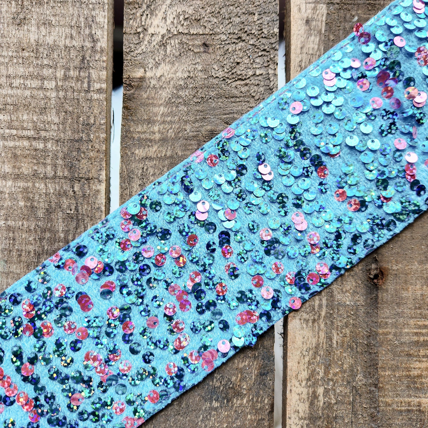 Aqua & Pink Sequins (Jumbo)