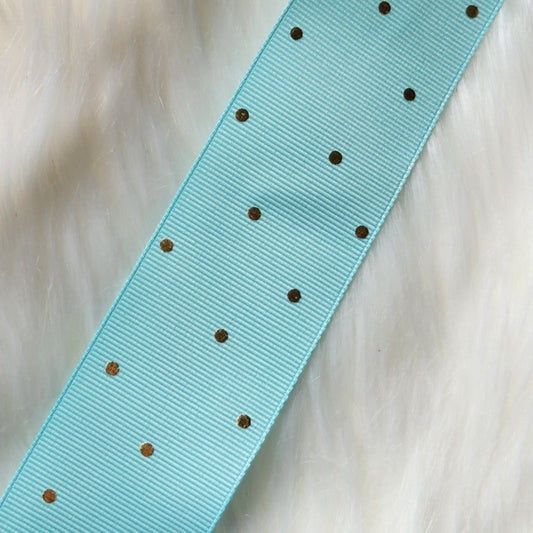 Light Blue Gold Dots (mini)