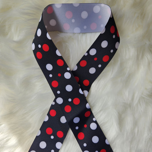 Black w/Red & White Polka Dots (Mini)