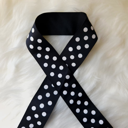 Black w/ White Polka Dots (Mini)